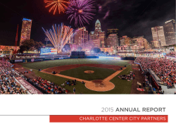 2015 ANNUAL REPORT - Charlotte Center City Partners