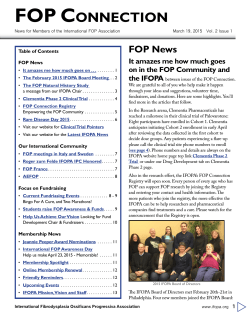 March 2015 - The IFOPA