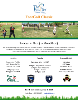 MarCom 2015 Footgolf Classic v6 - The First Tee of Silicon Valley