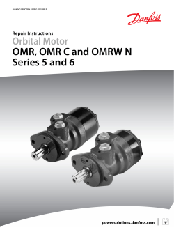 OMR/OMR C/OMRW N Series 5/6 Orbital Motors Repair