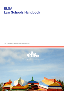 ELSA Law Schools Handbook