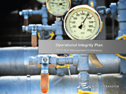 Operational Integrity Plan