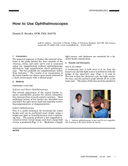 How to Use Ophthalmoscopes