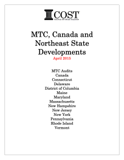 MTC, Canada and Northeast State Developments