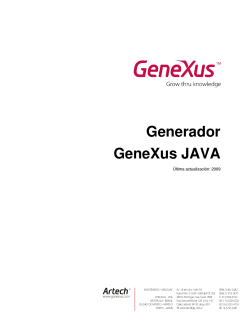 Generador GeneXus JAVA