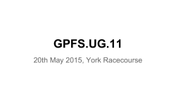 GPFS.UG.11 - GPFS User Group