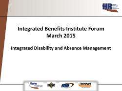 Integrated Disability Management