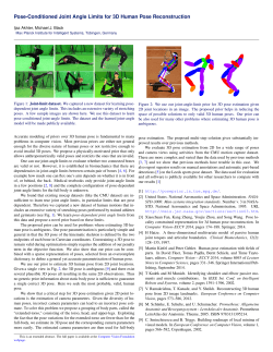 Pose-Conditioned Joint Angle Limits for 3D Human Pose