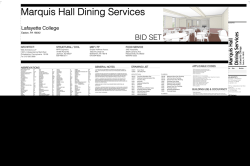 CS001 Marquis Hall Dining Services