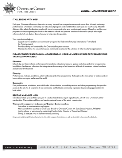 ANNUAL MEMBERSHIP GUIDE