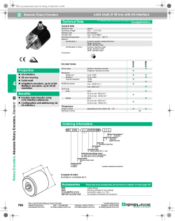 750 R otary Encoders , Absolute R otary Encoders