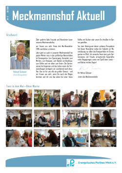 Meckmannshof Newsletter 5-2015 - Evangelisches Perthes