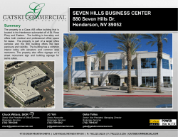 SEVEN HILLS BUSINESS CENTER 880 Seven Hills Dr. Henderson