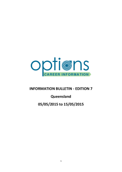 INFORMATION BULLETIN - EDITION 7