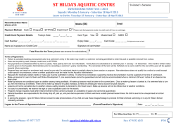 ST HILDA`S AQUATIC CENTRE