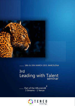 Leading with Talent Leading with Talent
