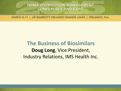 The Business of Biosimilars
