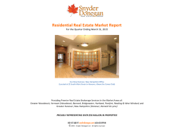 Residential Real Estate Market Report