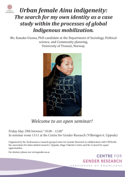 Urban female Ainu indigeneity: