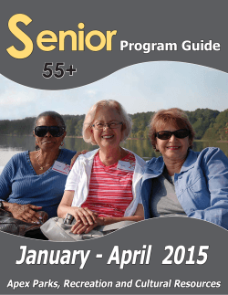 Senior Program Guide January-April 2015