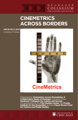 Cinemetrics Program - Film Studies Center