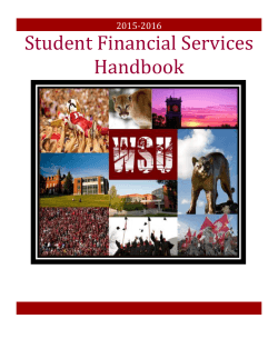 15-16 Student Financial Services Handbook