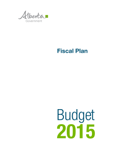 2015, Fiscal Plan - Alberta Treasury Board and Finance