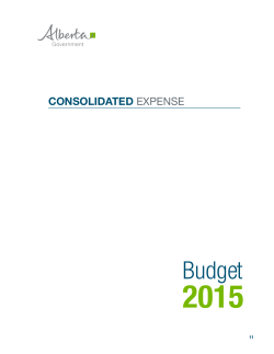 Consolidated Expense - Alberta Treasury Board and Finance