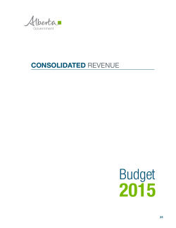 Consolidated Revenue - Alberta Treasury Board and Finance