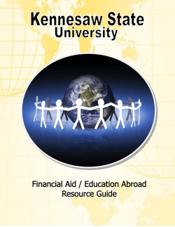 Financial Aid/Study Abroad - Kennesaw State University