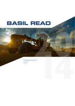 Basil Read integrated report 2014PDF