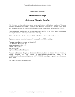 Financial Soundings Disclosure Brochure