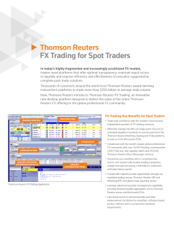 FX Trading for Spot Traders PDF - Financial & Risk