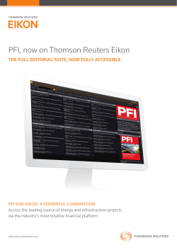 PFI on Thomson Reuters Eikon PDF