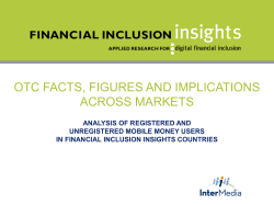OTC use - Financial Inclusion Insights