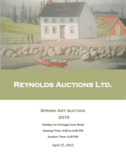 April 27, 2015 - Reynolds Fine Art Services Ltd.