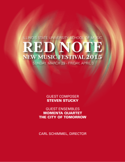 new music festival2015 - College of Fine Arts