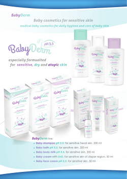 BabyDerm Baby cosmetics for sensitive skin