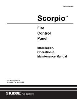 Scorpio cover - Fire Alarm Resources