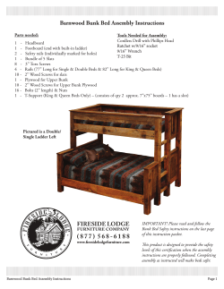 Barnwood Bunk Bed Assembly Instructions