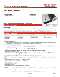 SBS Metal Flash-AL - Technical Database