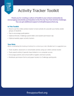 Activity Tracker Toolkit