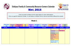 Calendar &acirc; May 2015