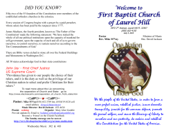PDF in work - First Baptist Church of Laurel Hill
