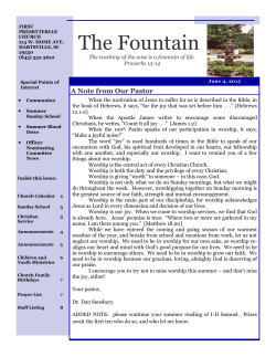 The Fountain - First Presbyterian Church