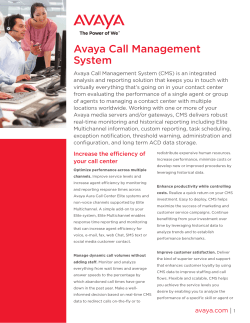 Avaya Call Management System