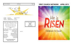 FIRST CHURCH NETWORK APRIL 2015