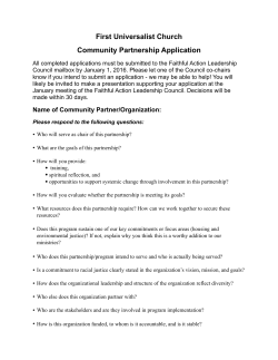 Community Partner Application