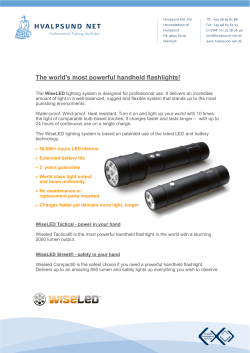 The world`s most powerful handheld flashlights!