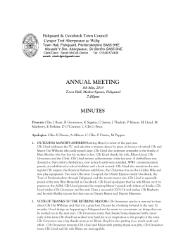 Minutes from the May 5, 2015 Meeting